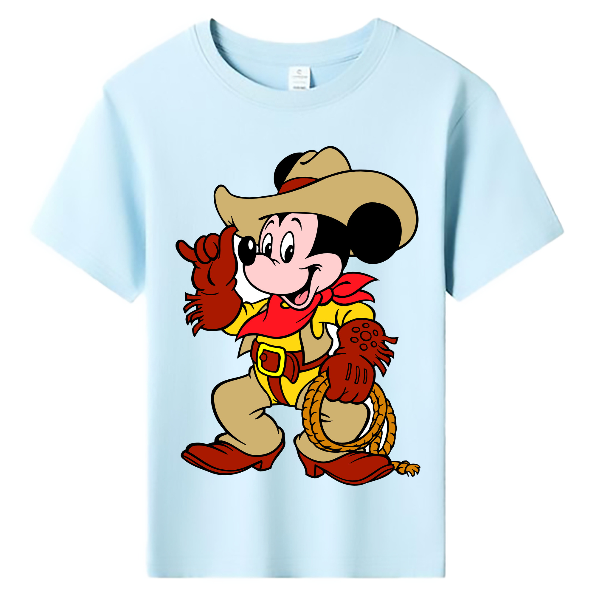 ミッキーマウス Mickey Mouse 綿100％キッズTシャツ（フロントプリント）